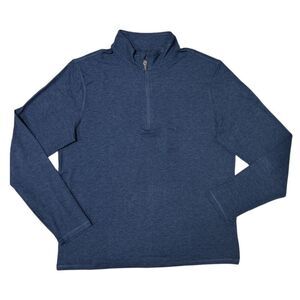 Blue - Member's Mark Mens Favorite Soft Quarter Zip Pullover, Lightweight, Regul
